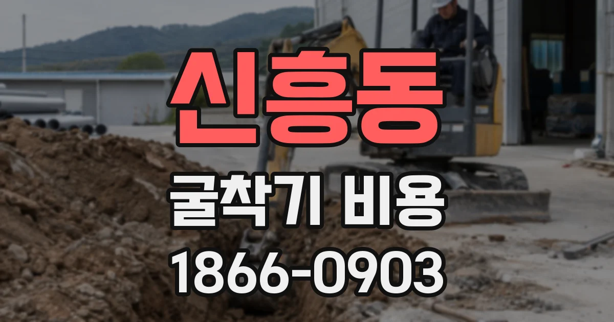 신흥동 굴착기 비용