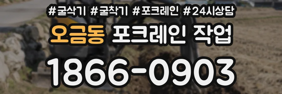 오금동 포크레인 작업