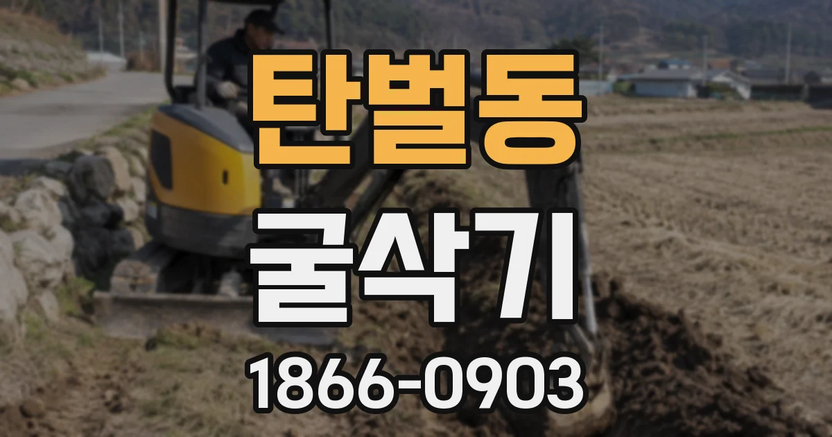 탄벌동 굴삭기