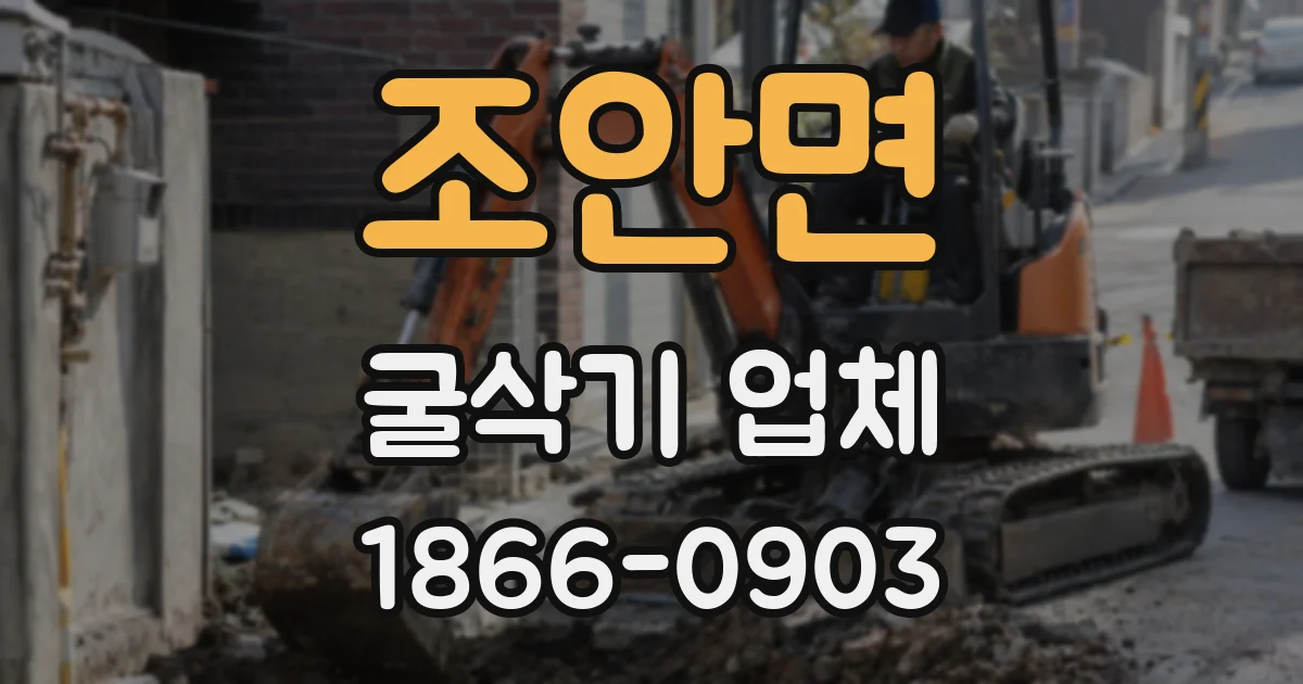 조안면 굴삭기 업체