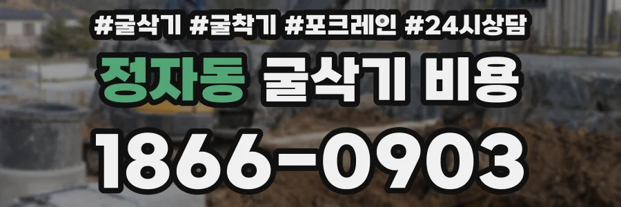 정자동 굴삭기 비용