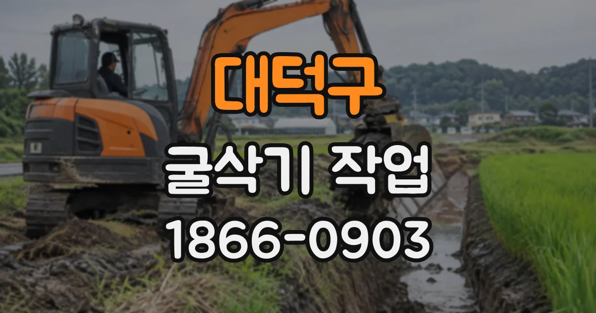 대덕구 굴삭기작업