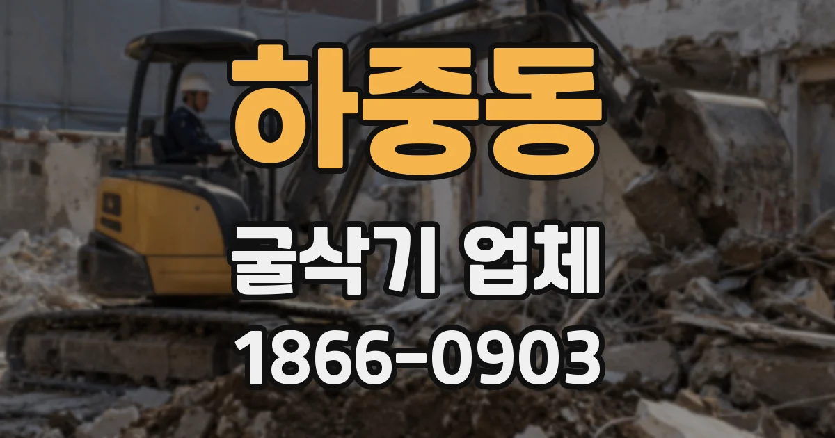 하중동 굴삭기 업체