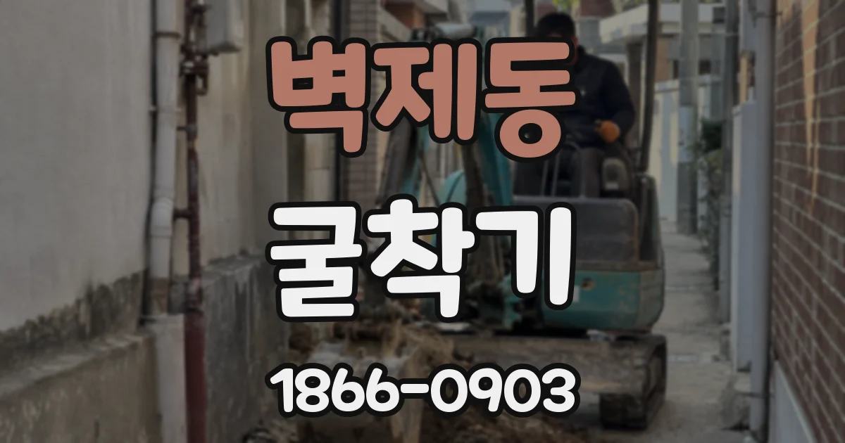 벽제동 굴착기