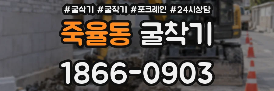 죽율동 굴착기
