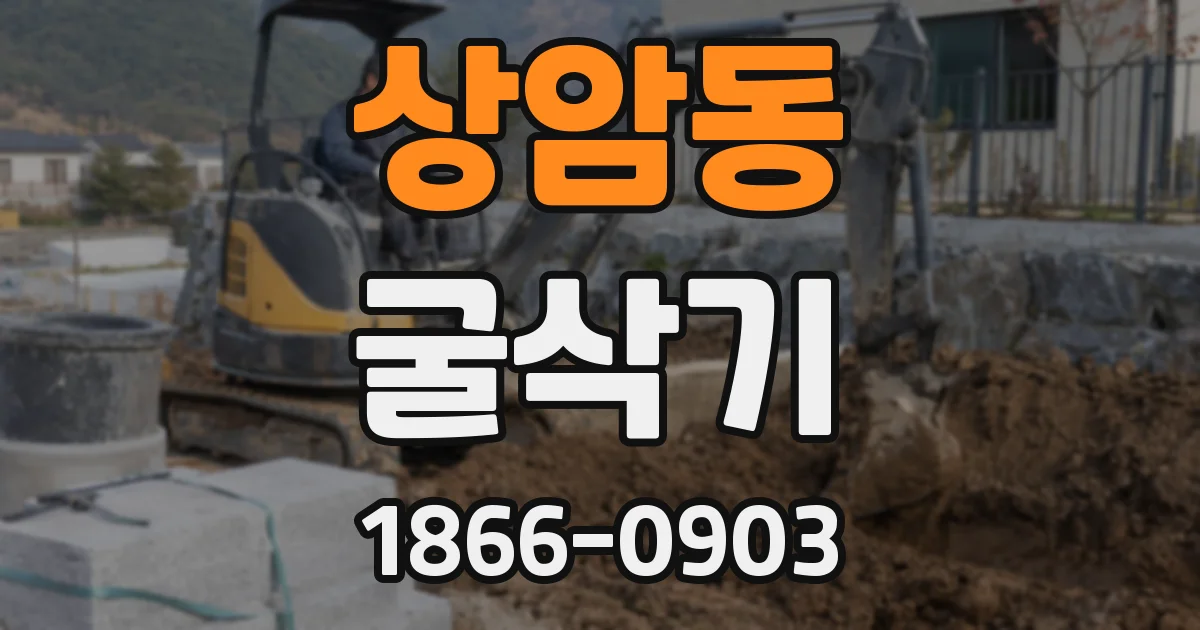 상암동 굴삭기