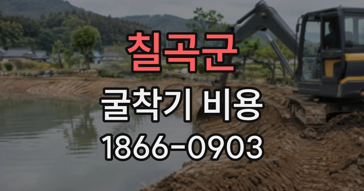 칠곡군 굴착기비용
