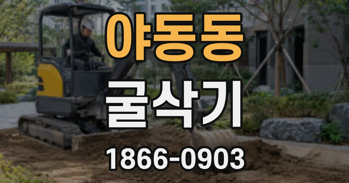 야동동 굴삭기