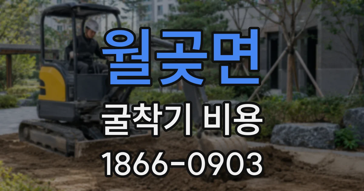 월곶면 굴착기 비용
