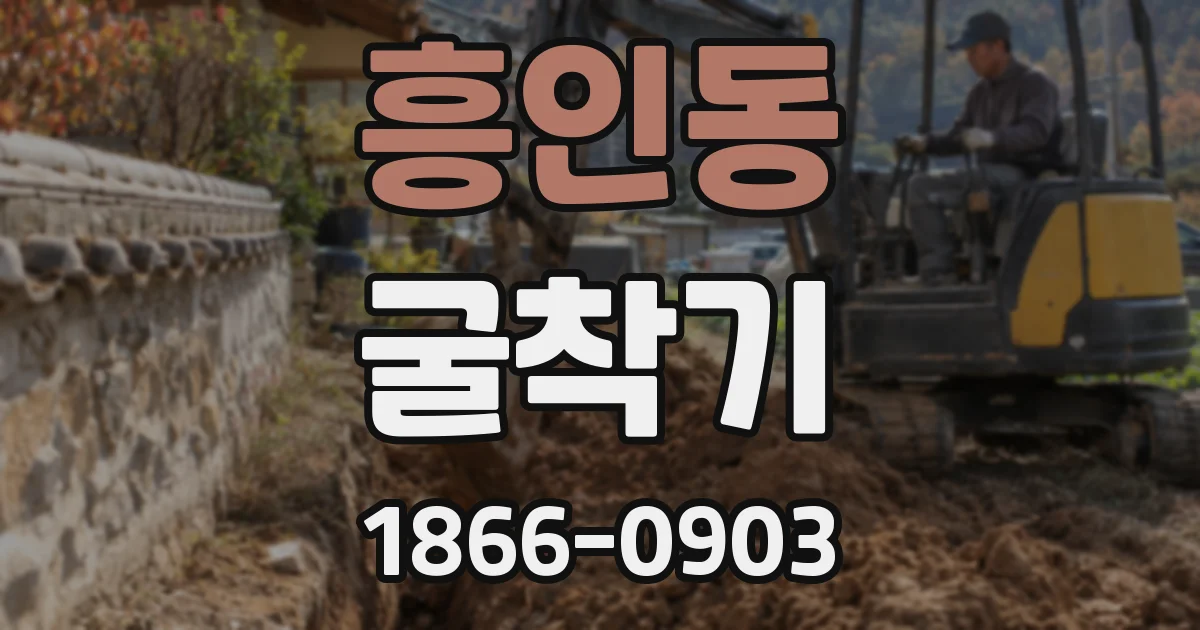 흥인동 굴착기
