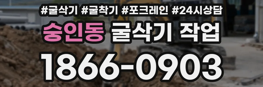 숭인동 굴삭기 작업