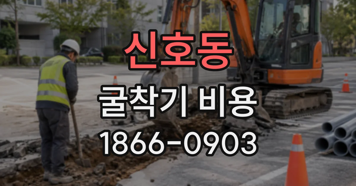 신호동 굴착기비용