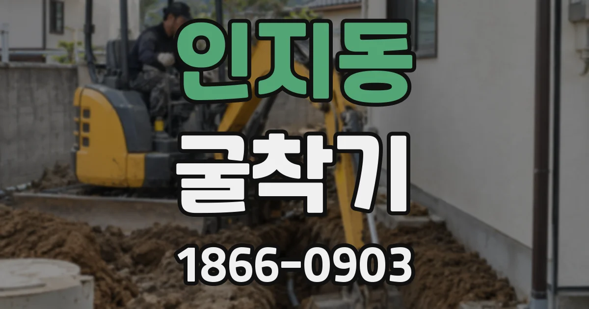 인지동 굴착기