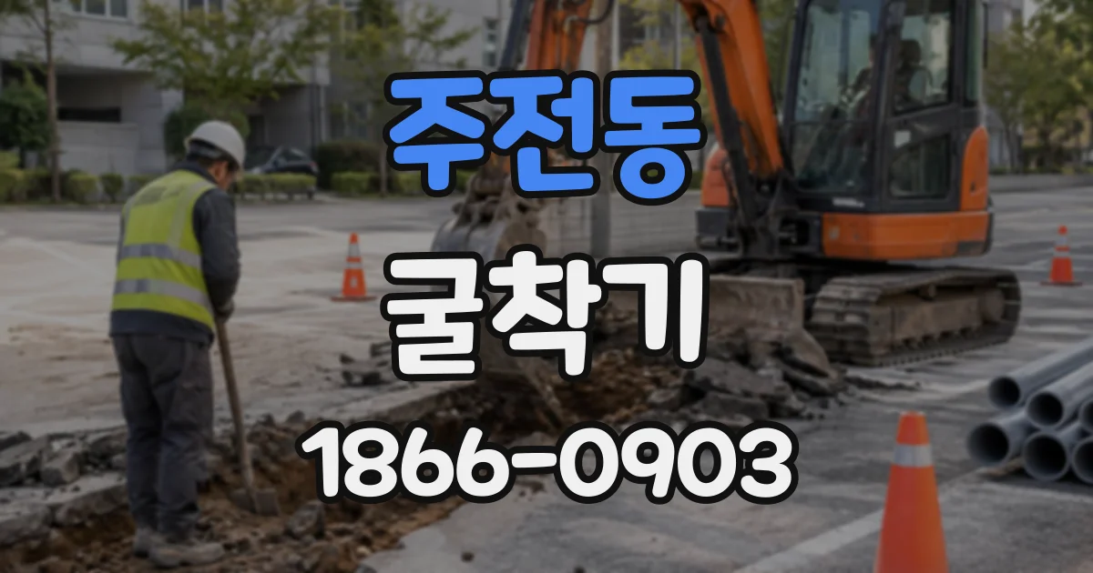 주전동 굴착기