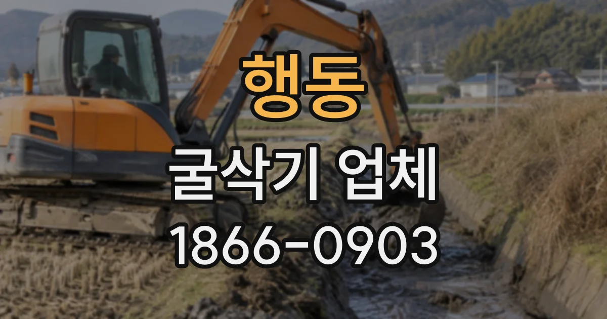 행동 굴삭기업체