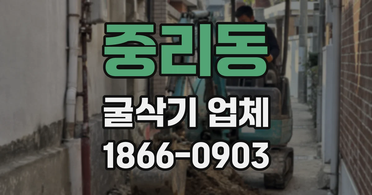 중리동 굴삭기 업체