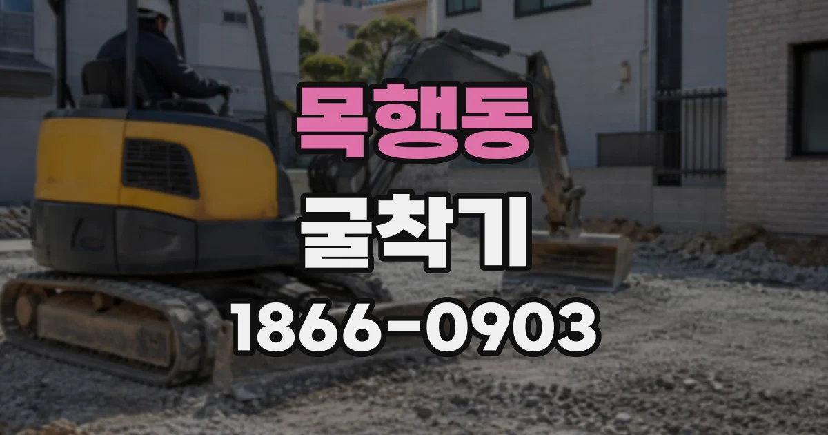 목행동 굴착기