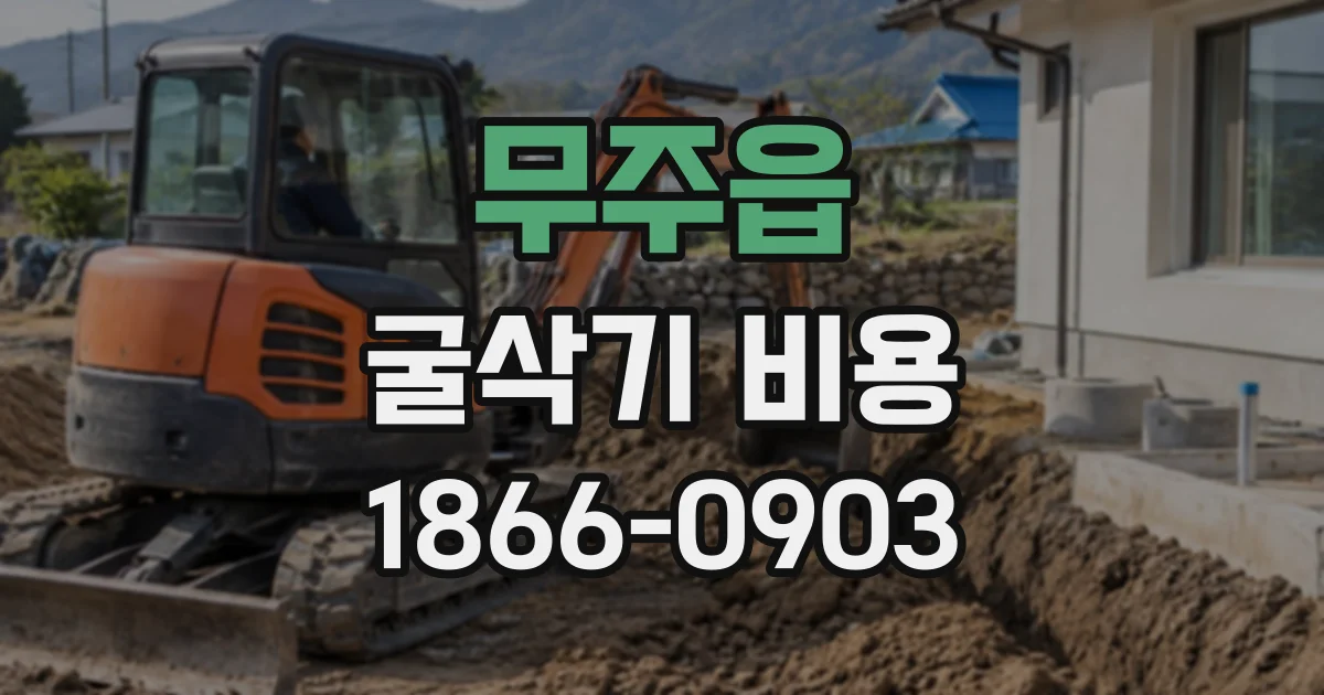 무주읍 굴삭기비용