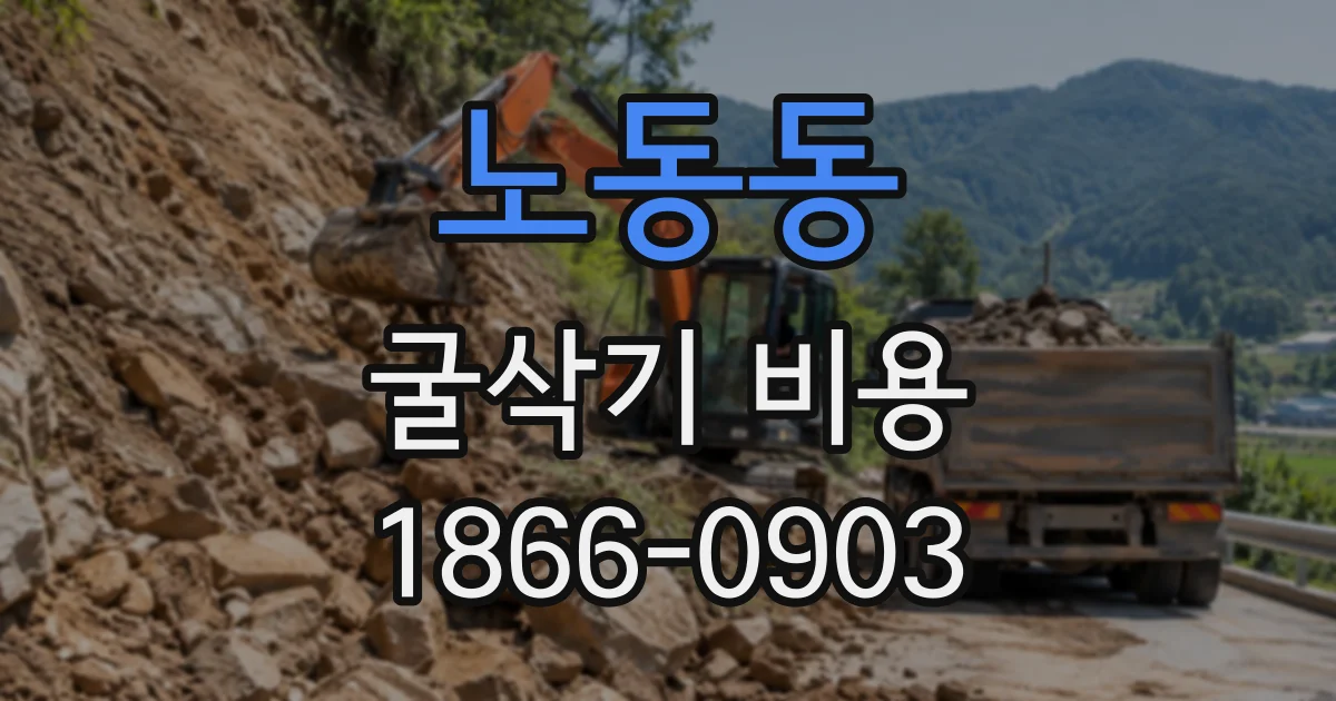 노동동 굴삭기비용