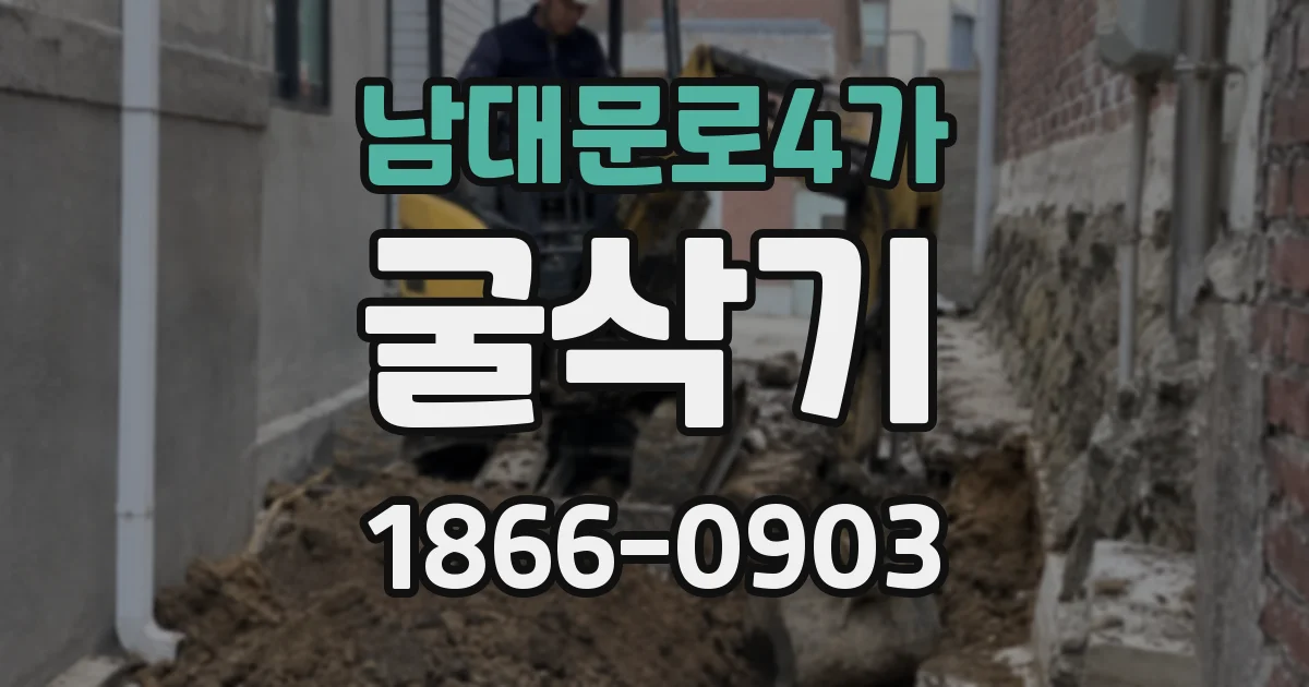 남대문로4가 굴삭기