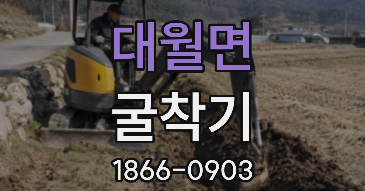대월면 굴착기