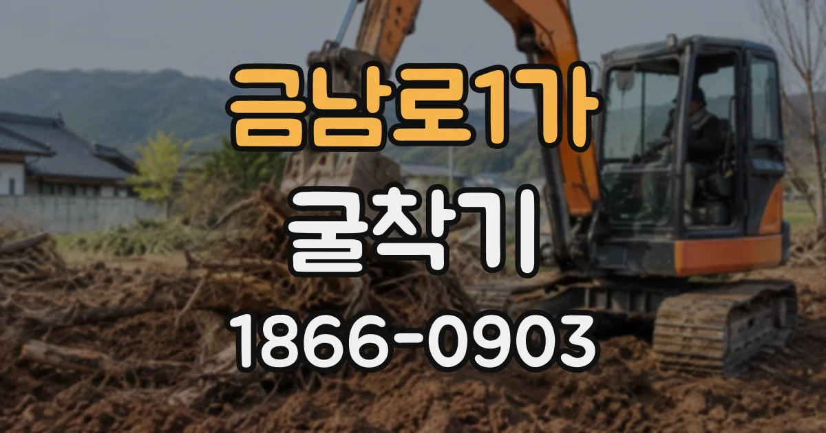 금남로1가 굴착기