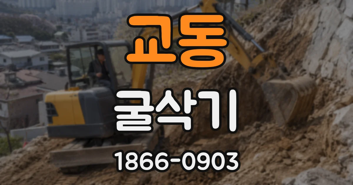 교동 굴삭기