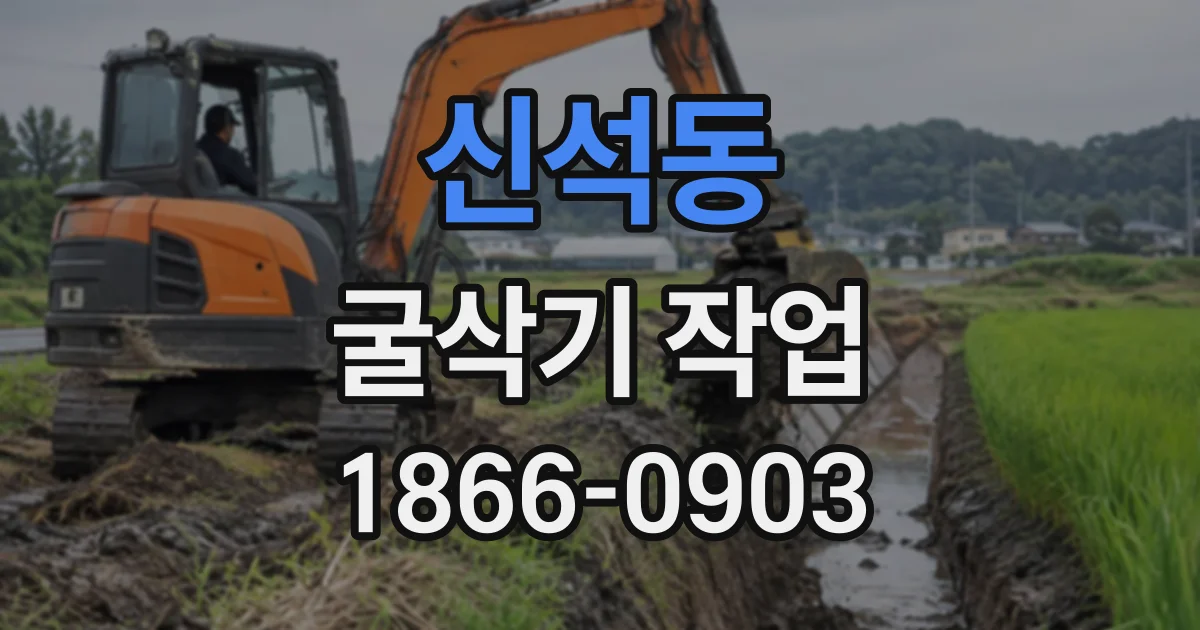 신석동 굴삭기작업
