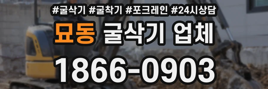 묘동 굴삭기 업체