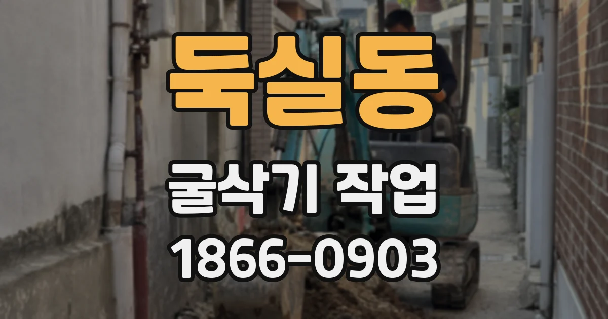 둑실동 굴삭기 작업