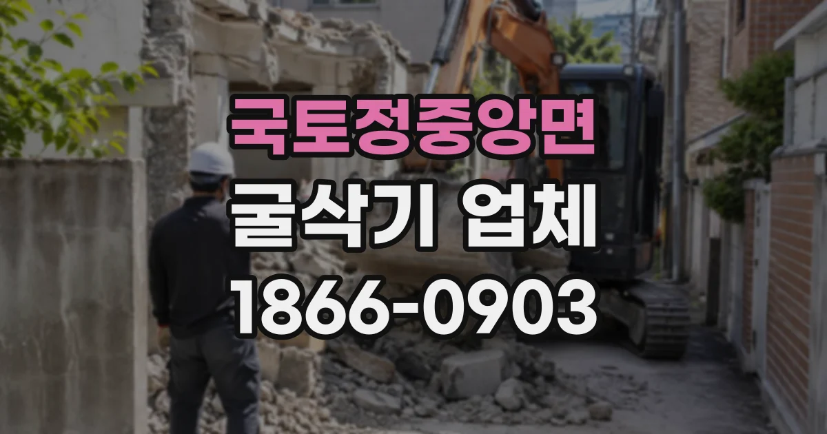 국토정중앙면 굴삭기업체