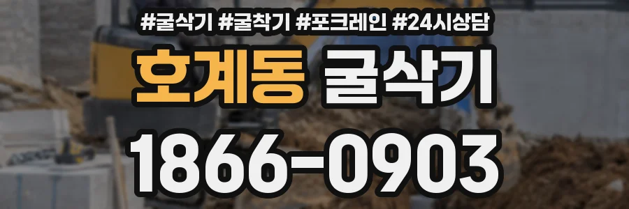 호계동 굴삭기