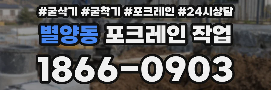 별양동 포크레인 작업