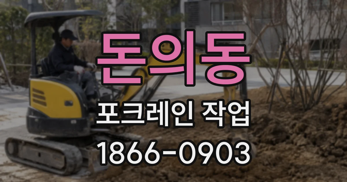 돈의동 포크레인 작업