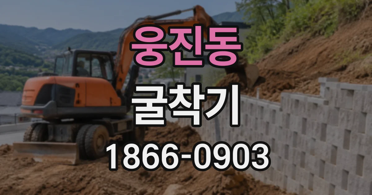 웅진동 굴착기