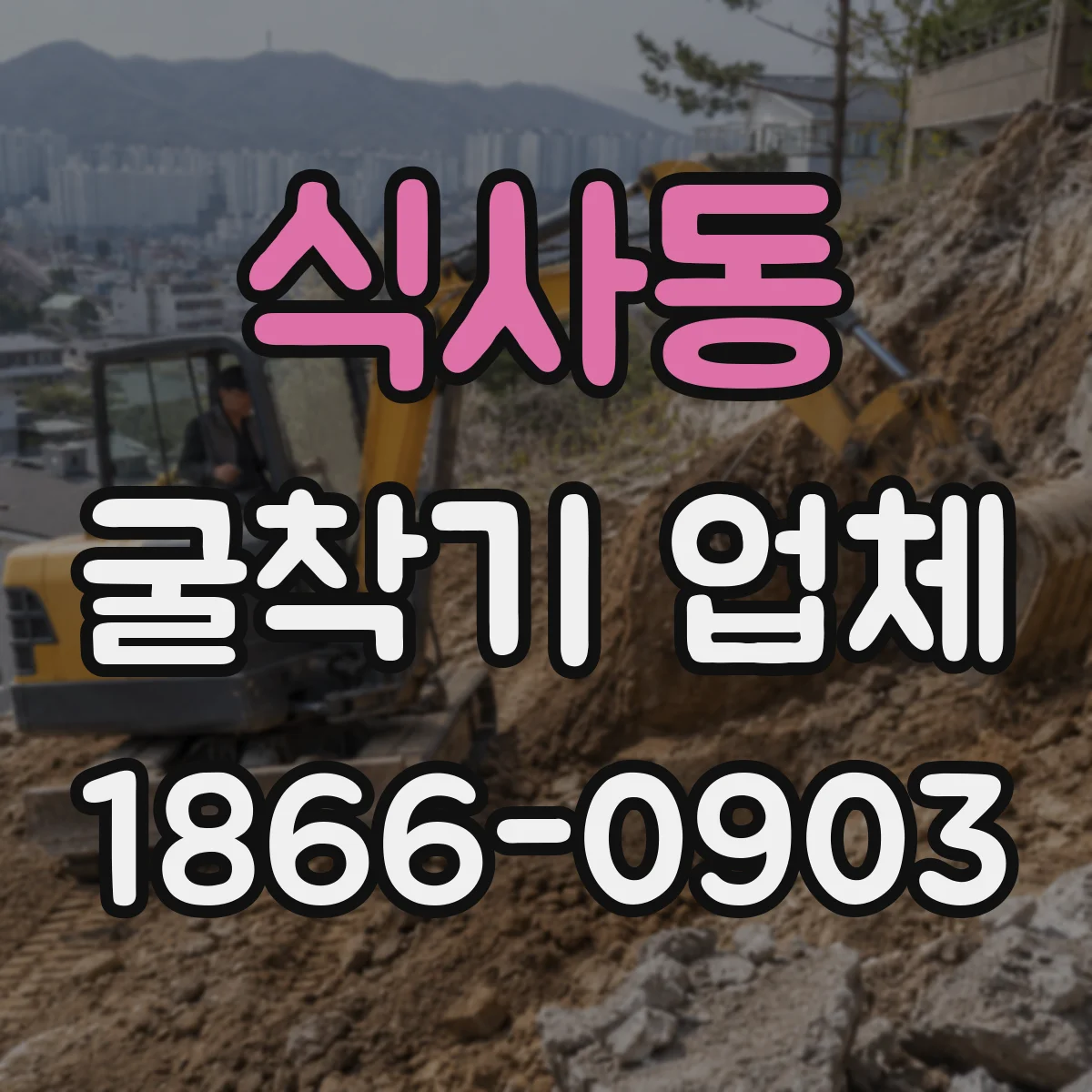 식사동 굴착기 업체