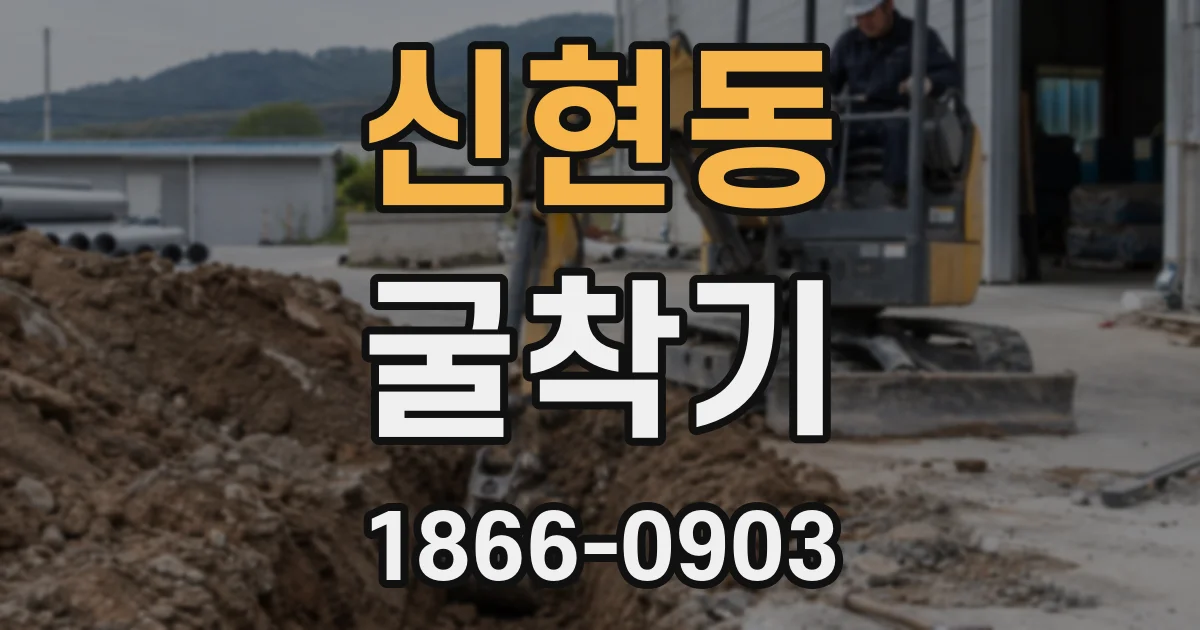 신현동 굴착기