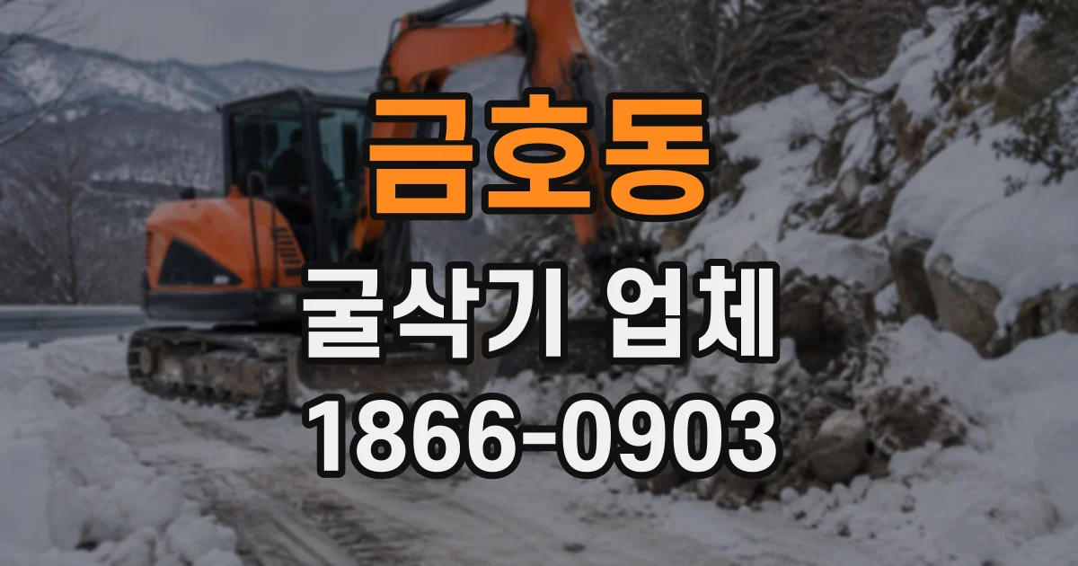 금호동 굴삭기업체