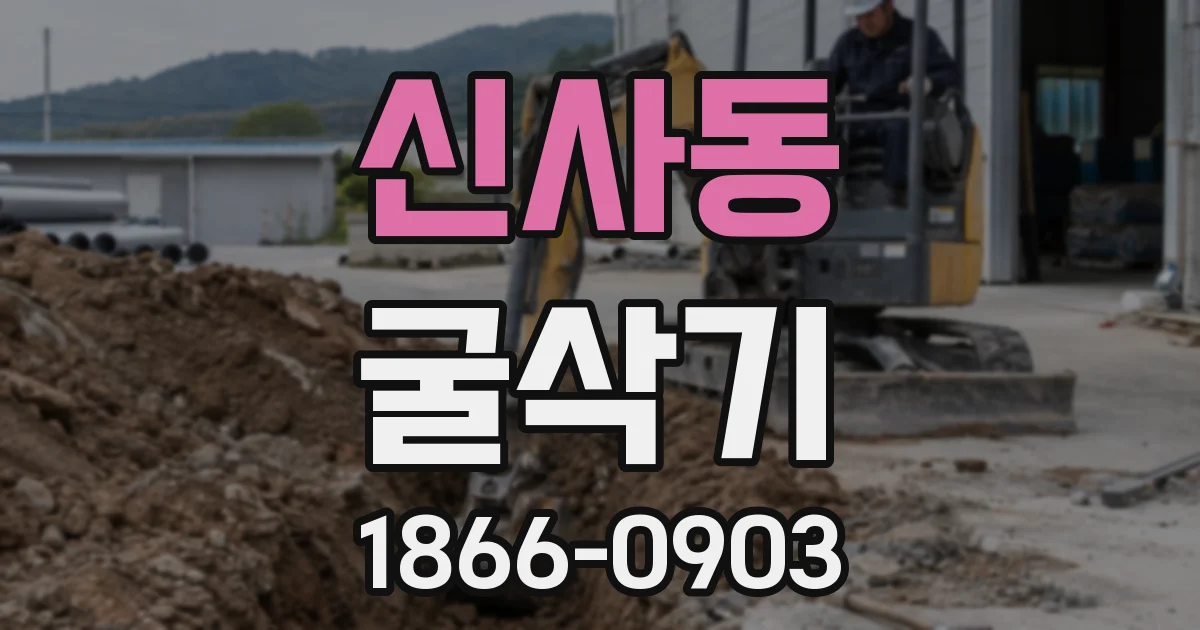신사동 굴삭기