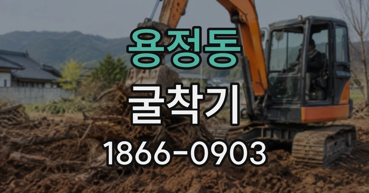 용정동 굴착기