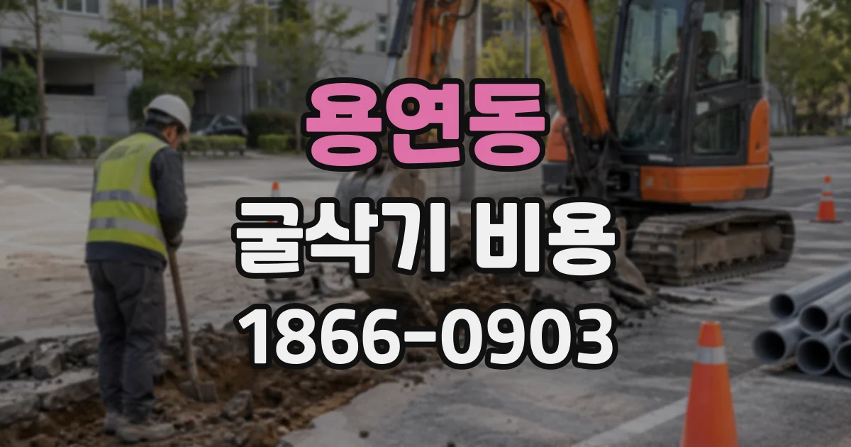 용연동 굴삭기비용