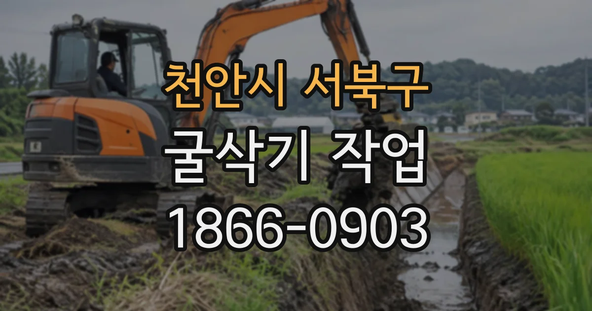 천안시 서북구 굴삭기작업