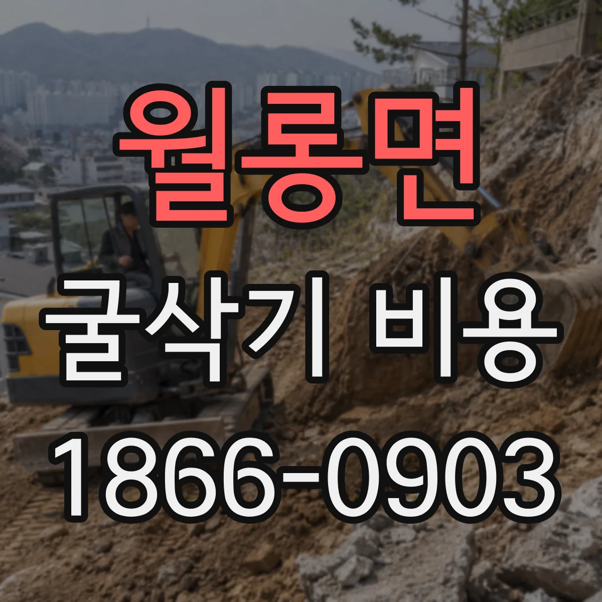월롱면 굴삭기 비용