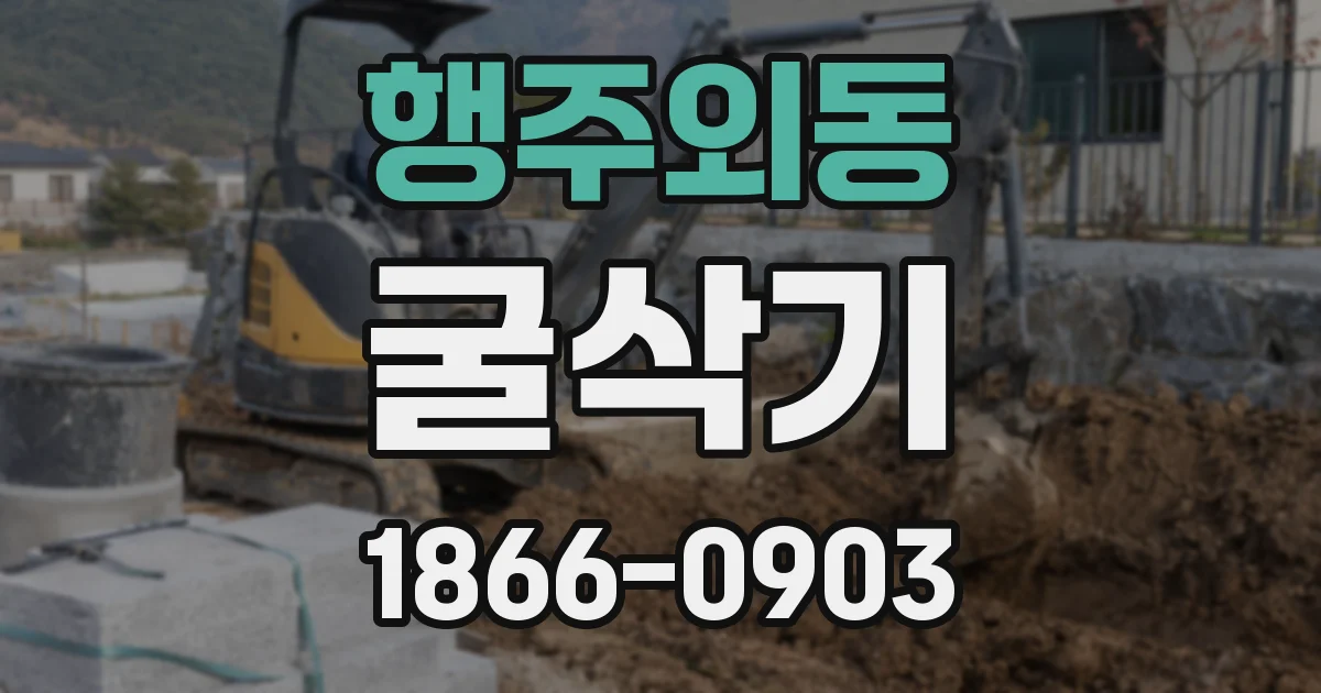 행주외동 굴삭기