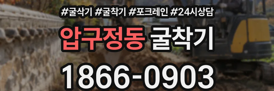압구정동 굴착기