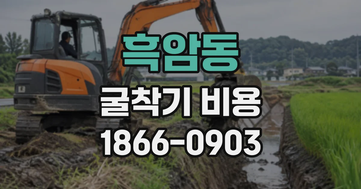 흑암동 굴착기비용 기초 터파기 규모를 기준으로 작업 시간 계산하기