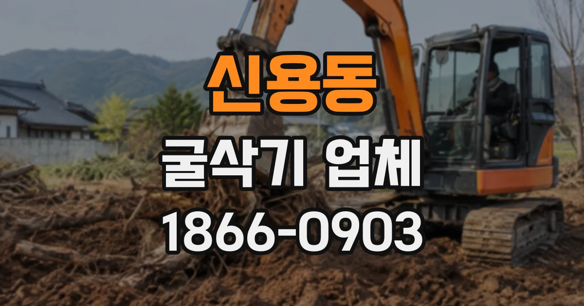신용동 굴삭기업체
