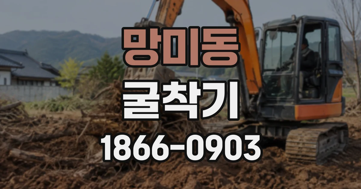 망미동 굴착기