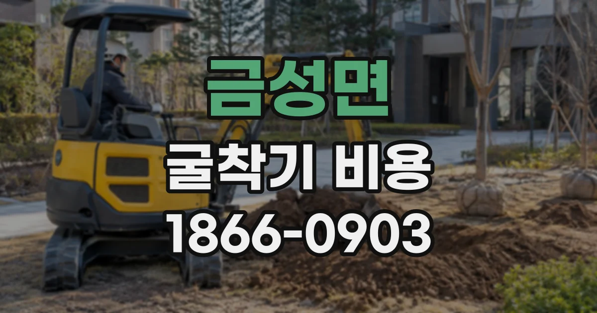 금성면 굴착기비용