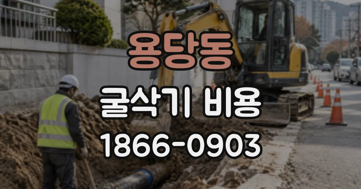 용당동 굴삭기비용